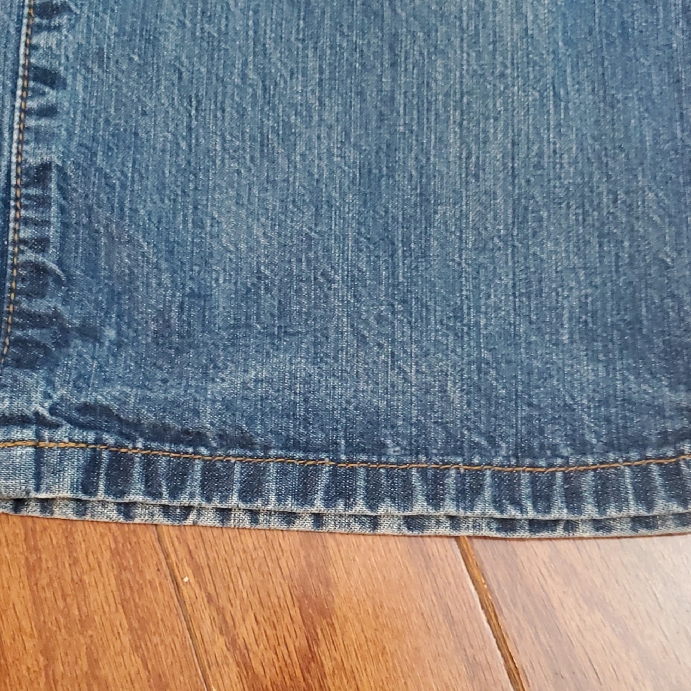 Lucky Brand Dungarees Classic Fit Crop Jeans Womens Size 30 Blue Medium Wash 08 - Picture 11 of 15